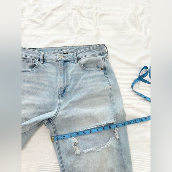 AE Stretch Ripped Mom Straight Jean - Picture 12 of 15